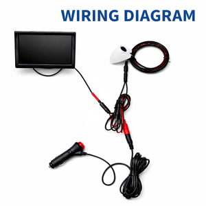 Sistema de Cámara de Visión Lateral Impermeable IP68 con Monitor de 5 Pulgadas AHD 1080P, Asistente de Cambio de Carril y Cobertura de Punto Ciego para Automóviles - Product Image 4