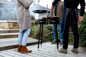 Lò Nướng Chất Lượng Tốt Lò Nướng Lửa Tròn Mở Ống Khói Bằng Thép Thông Minh Hố Lửa - Product Image 6