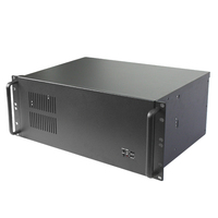 4u serveur rackmount noir châssis l'industrie cas cas courtes fournisseur