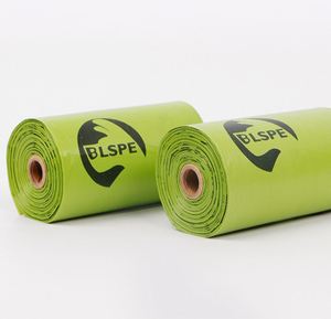 Cornstarch Based <b>Compostable</b> Sustainable to Plastic Breaks Down Naturally Reducing Environmental Paw Print Dog Poop Bags - Product Image 2