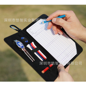 Cuaderno de Puntuación de Golf de Cuero, Estuche Multifuncional para Guardar Herramientas de Golf, Set de Accesorios de Golf - Product Image 3