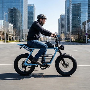 Vélo électrique haute vitesse 20 pouces avec écran LCD, E-cycle Scrambler à pneus larges pour les trajets rapides en ville et les loisirs - Product Image 4