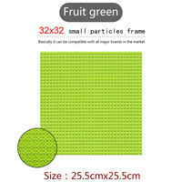 32*32 ángulo recto de doble cara 26*26 CM partículas pequeñas Micro ladrillos plástico juguete pantalla bloque de construcción placa base