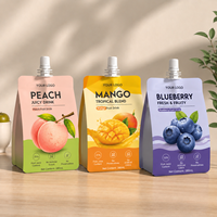 Prix usine – Sachet à bec verseur anti-fuite avec bouchon à vis pour purée bio, gelée, smoothie, boisson – Format Doypack 150ml, 180ml, 200ml, 500ml