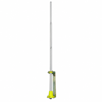 Antenne omnidirectionnelle de station de base CB 27 MHz avec corps en alliage d'aluminium de 6,2 m, connecteur SO239 et puissance d'entrée de 100 W