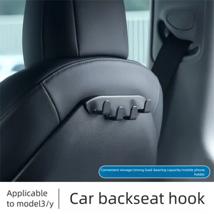 FUXUAN - Gancho para Asiento Trasero de Coche, Compatible con Tesla Model Y/3, Nuevo, Sin Perforaciones, Accesorios de Modificación Interior - Product Image 2