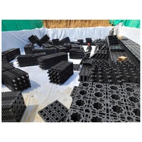 Système de récupération d'eau de pluie WANLIHE RM-017 au design urbain moderne, module en PP, réservoir d'eau en plastique, drainage extérieur, utilisation en jardin, école