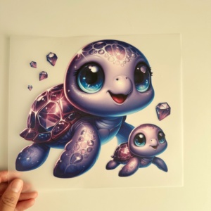 Transferts DTF en gros de 10 pouces, motif tortue de mer anime, transferts thermiques PET pour t-shirts, lavables et durables, sérigraphie - Product Image 5