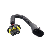 Adaptateur de prise pour phare antibrouillard automobile H11 9005, connecteur de douille pour ampoule de phare de voiture, rallonge, contact en cuivre 10A, nylon mâle/femelle