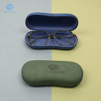 Boîte à lunettes de soleil en métal rigide avec logo personnalisé, design tendance, pour lunettes de lecture, emballage haut de gamme, étui à lunettes