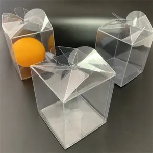 Transparent Plastic Candy Favor Boxes Transparent Cube Acetate Boxes PET Clear Gift Boxes For Wedding Party Gift Wrapping