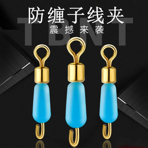 ตัวเชื่อมสายเบ็ดตกปลาแบบเร็ว BoYuan ซิลิโคนกันสายพันกัน คลิปโลหะ วงแหวนอุปกรณ์ตกปลา สำหรับสายเบ็ด ขนาดใหญ่ กลาง เล็ก - Product Image 4