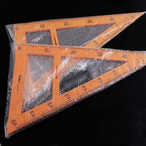 Foska altre forniture da disegno giallo plastica 50cm grande triangolo matematico strumenti di disegno Set scuola righello per l'insegnamento - Product Image 6