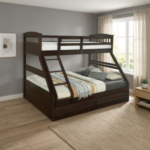 Solid Rubberwood Bunk <b>Bed</b> Luxury Modern Home Furniture Upholstery Leather Fabric PVC PU Bedroom Wooden Queen <b>Single</b> Malaysia - Product Image 3