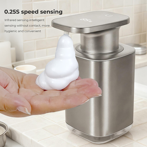 Nouveau Distributeur Automatique de Savon et de Gel Hydroalcoolique en Acier Inoxydable Brossé Modèle <span class=keywords><strong>Funky</strong></span> 2026 pour Cuisine - Product Image 4