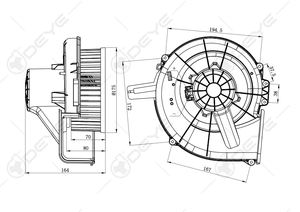 มอเตอร์พัดลมแอร์รถยนต์ 6Q2820015H 6Q2819015C HVAC <span class=keywords><strong>12V</strong></span> DC สำหรับ VW <span class=keywords><strong>POLO</strong></span>/DERBY/VENTO SKODA/ROOMSTER/FABIA AUDI A1A2 - Product Image 5