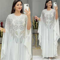 2025 Super Vente Arabe Grande Taille Vêtements Femme Abaya Mousseline Musulmane Ample Décontractée Robe Caftan Robe de Soirée