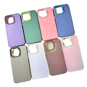 Thời Trang Sliver Imd Matte Gradient Bạc Vì Vậy Mát Cứng Nhựa Chống Sốc Trường Hợp Điện Thoại Đối Với <span class=keywords><strong>iPhone</strong></span> X XR 11 12 13 14 15 16 17 Pro Max - Product Image 1