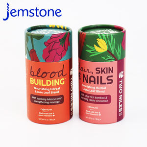 100% tube de papier d'emballage imprimé de couleur personnalisée de conception libre biodégradable recyclé avec couvercle - Product Image 6