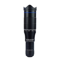 Télescope haute puissance ED 40x, objectif téléobjectif pour appareil photo, zoom réglable, télescope pour téléphone portable, monoculaire