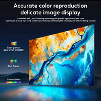 Affichage numérique mural AIYOS MiniLED 43-85 pouces à haute luminosité avec gradation locale et système CMS à distance pour affichage commercial