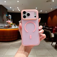 Coque de téléphone magnétique translucide mate simple pour iPhone 18 17 16 E 15 14 Plus 13 12 Pro Max, finition mate