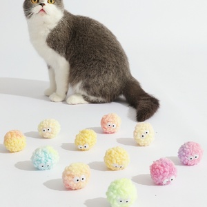 Egg Ball Yarn Cat Toy Plush Self-Entertainment Stick con Bell y Snacks Targeting Polygonum Teasing Cat Supplies - Product Image 4