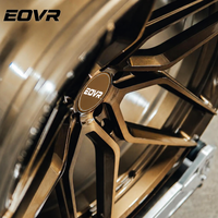 Jantes de voiture EVOR forgées monobloc en bronze brossé, alliage personnalisé pour BMW SF90 Audi 5x120 5x130 5x114.3 concaves 19 20 21 22 pouces