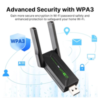 Adaptador WiFi6 y BT 5.4 AX900, Dongle USB WiFi sin Controladores, Adaptador Inalámbrico de 2.4 y 5 GHz, Baja Latencia, Dongle Combinado Portátil
