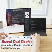 Écran LCD portable de 11,6 pouces HD 60 Hz avec haut-parleurs intégrés, design ultra-fin / Type-C pour ordinateur portable et PS4/PS5