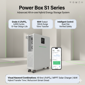อินเวอร์เตอร์ไฮบริดแบตเตอรี่พลังงานแสงอาทิตย์แบบแยกส่วนได้15kWh 10kWh 51.2V LiFePO4ระบบจัดเก็บพลังงานที่บ้านสามารถสื่อสารได้ - Product Image 1
