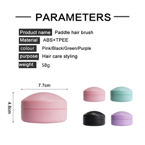 Detangling Travel Mini Foldable Folding Mirror <b>Men</b> Kid <b>Hair</b> <b>Brush</b> Vegan Travel Size <b>Brushes</b> With Mirror - Product Image 3
