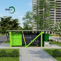Station de compactage des déchets souterraine à capteur RNKJ – Solution tout-en-un personnalisable et esthétique moderne pour l'élimination des déchets
