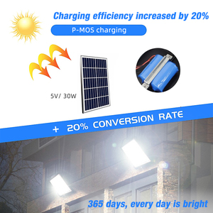 Lampu Sorot Tenaga Surya MELINZ 100W 200W 300W 400W 600W Lampu LED Tenaga Surya Tahan Air untuk Luar Ruangan - Product Image 4