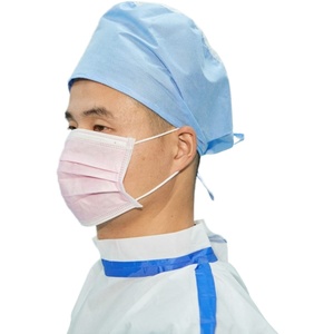 Mascherina Facciale Monouso a 3 Strati Junlong con Elastici per Orecchie, Maschera Medica con Filtrazione al 90% EN149 EN14683 17,5 X 9,5cm - Product Image 1