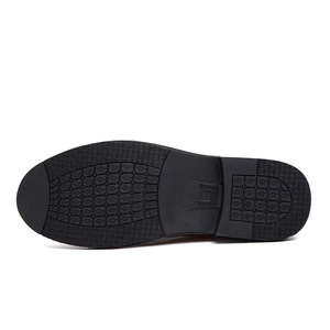 Bottes <span class=keywords><strong>Chelsea</strong></span> Derby Oxford pour hommes, style uniforme, courtes à la cheville, pour affaires, en faux daim et <span class=keywords><strong>nubuck</strong></span>, avec plateforme rehaussante en coton - Product Image 6