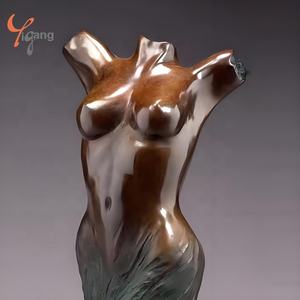 รูปปั้นบรอนซ์ทองเหลืองคุณภาพสูงงานหัตถกรรมเปลือยรูปปั้นครึ่งตัวงานหัตถกรรมโลหะดีไซน์ทันสมัย - Product Image 2