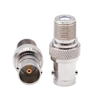 Connecteur coaxial RF haute performance en laiton massif, BNC femelle vers F femelle