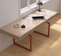 Bureau d'ordinateur moderne en bois massif blanc, convertible, extensible, réglable en hauteur, pour hôtel, bureau, maison