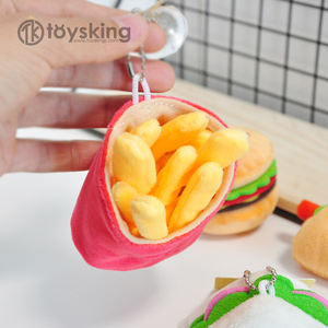 2026 yeni yaratıcı peluş patates kızartması ve Hamburger yumuşak dolması peluş <span class=keywords><strong>Pizza</strong></span> oyuncaklar yılan ve Fast <span class=keywords><strong>Food</strong></span> oyuncak çocuklar için - Product Image 2
