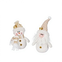 Halbhandgefertigter Stoff-Schneemann Weihnachts-Dekoartikel Geschenk für den Weihnachtsmann Festliche Dekoration Weihnachtsgeschenke Weihnachtsornamente