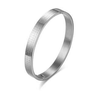 Joyería Personalizada para Mujer al por Mayor, Brazalete Abierto con Cruz <span class=keywords><strong>de</strong></span> <span class=keywords><strong>la</strong></span> <span class=keywords><strong>Biblia</strong></span> en Acero Inoxidable con Baño <span class=keywords><strong>de</strong></span> Oro <span class=keywords><strong>de</strong></span> 18K - Product Image 6
