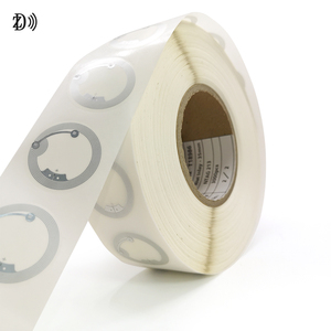 Etiqueta Inteligente NFC213 RFID de 13.56MHz, Redonda, Blanca, de PET, de 25mm, Adhesiva en Seco/Húmedo, Resistente al Agua, con Logotipo Personalizado, Juguete Interactivo para Niños - Product Image 2