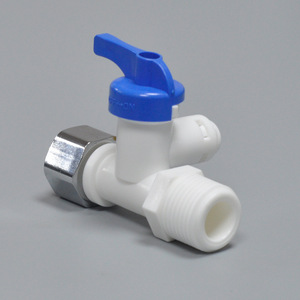 Plastic Inlet Three Way Ball Valve 1/2 In Stainless Steel Connector For <b>Water</b> Purifier And <b>Dispenser</b> - Product Image 2