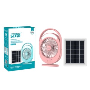 WINNING STAR ST-4102 휴대용 에어 쿨링 야외 미니 7인치 USB 충전식 책상용 테이블 팬 - Product Image 1
