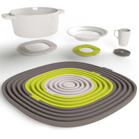 Articles de cuisine multifonctionnels 3 en 1, support pour casserole résistant à la chaleur, set de table en silicone, vaisselle, tapis isolants thermiques pour la table