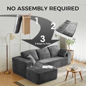 Divano Letto Modulare a L di Alta Qualità, Moderno, Componibile, <span class=keywords><strong>Verde</strong></span>, per Soggiorno di Appartamento, in Tessuto Chenille - Product Image 4