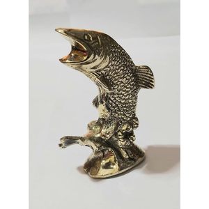 PARIJAT HANDICRAFT Showpiece Fabriqué à la main en laiton poisson Dhokra bel article de décoration pour la maison et accessoire de bureau - Product Image 6