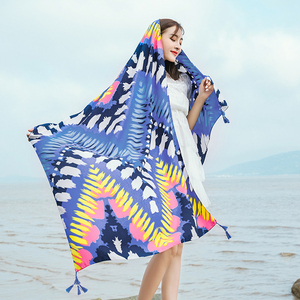 Diseño de moda Estampado geométrico Otoño Desgaste Abrigos largos Bufanda <span class=keywords><strong>Fanon</strong></span> Sarga Oversize Infinity Mujeres Cappa Chales - Product Image 3