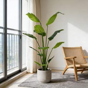 Árbol de Plátano Artificial Premium de 165 cm, Decoración Moderna para Esquina de Oficina u Hogar, Palmeras de Viajero Artificiales Realistas - Product Image 3